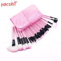 yaeshii OEM factory custom make up brush 32 pcs/set Make up tool professional foundation makeup brush kit with black bag